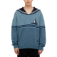 Light Blue Nautical Sailboat-Print Sailor Sweater